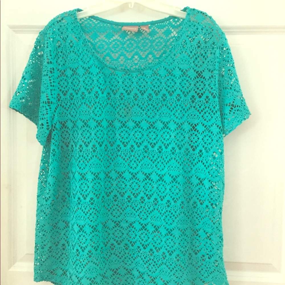 Chicos Size 3 Lacy Top